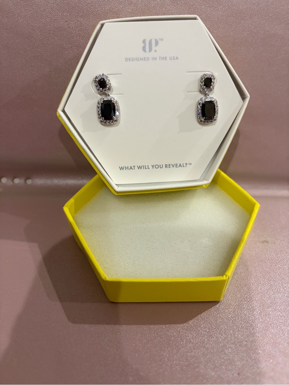 NIB BP Bomb Party OG Black Onyx Earrings